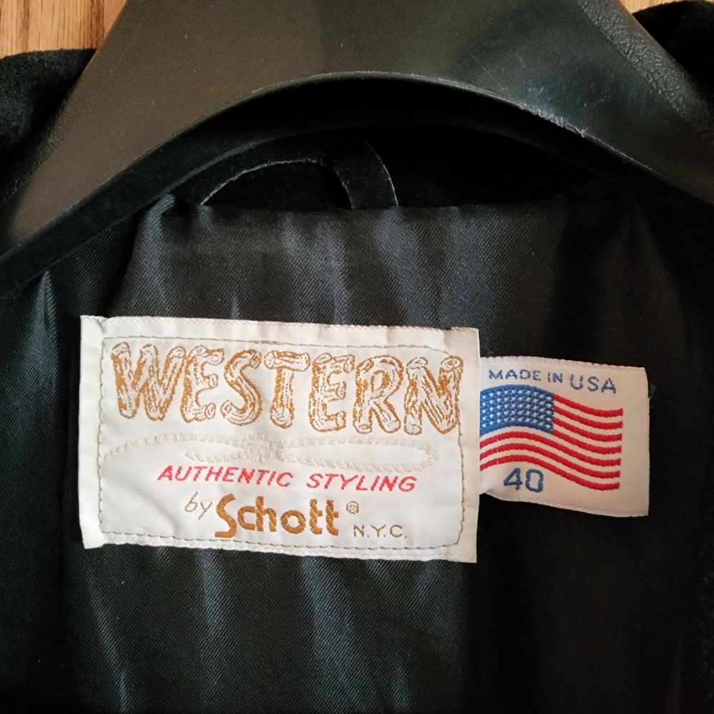 Schott NYC Black Leather Jacket